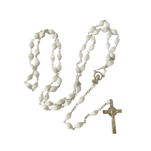 white diamnd rosary