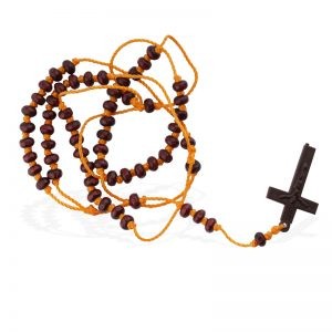 thread rosary orange two