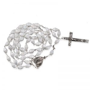 white diamond rosary two