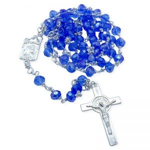 Purple Blue Metallic Rosary