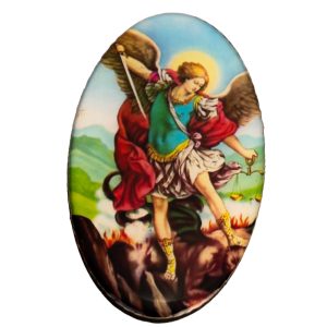 Fridge Magnets Card Oval - St. Micheal