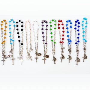 One Decade Rosary/Bracelet (Crystal, 6mm)