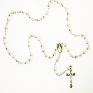 Metal Rosary Silver 01